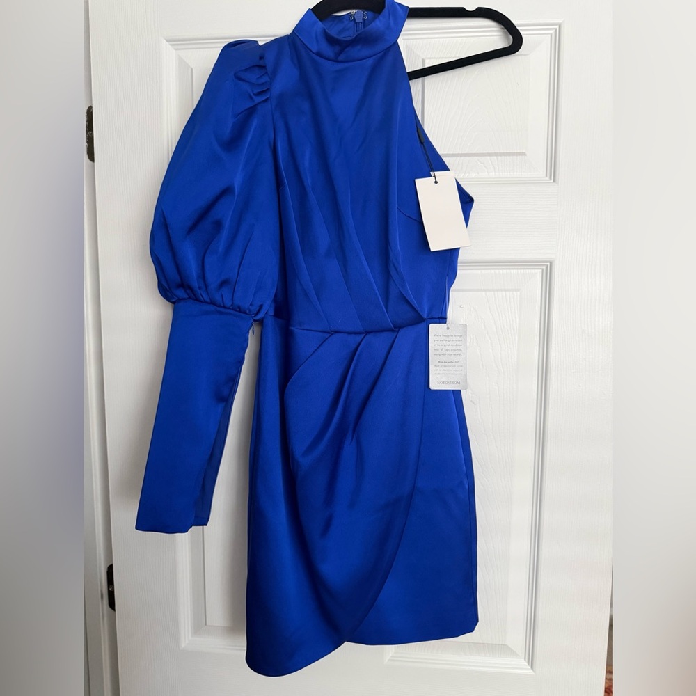 Lavish Alice One Shoulder Royal Blue Dress